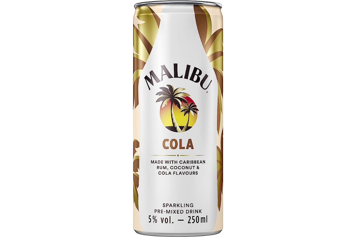 Malibu and Cola Pre-mix 250ml Alc. 5%