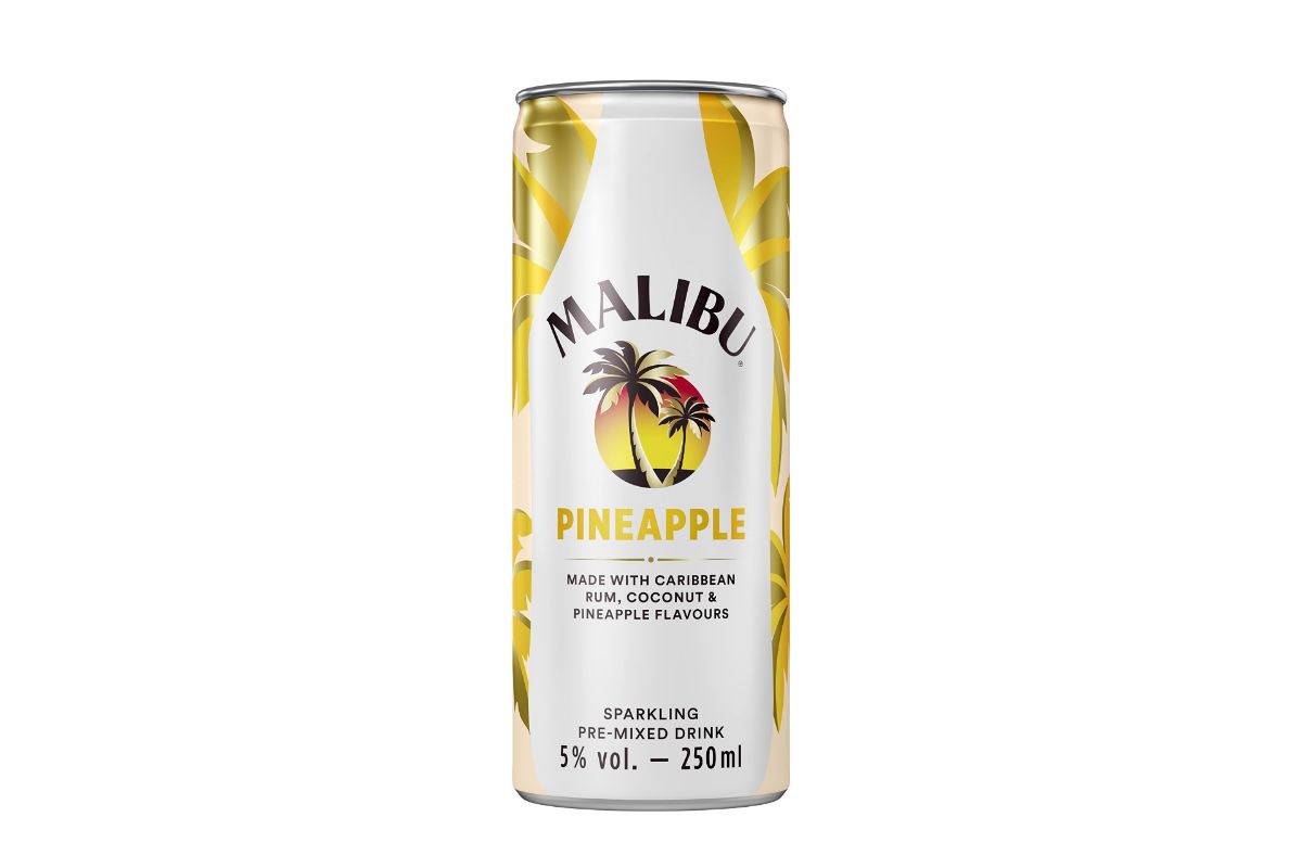 Malibu and Pineapple Pre-mix 250ml Alc. 5%