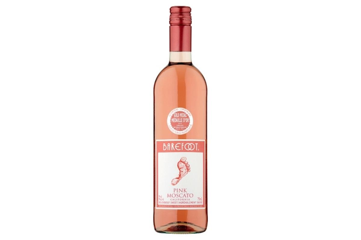 Barefoot Pink Moscato Rosé Wine 75cl