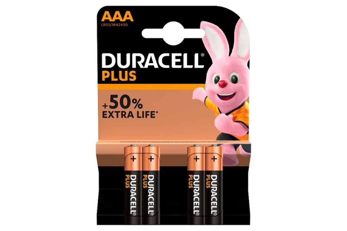 Duracell Plus Power AAA Batteries Pack of 4