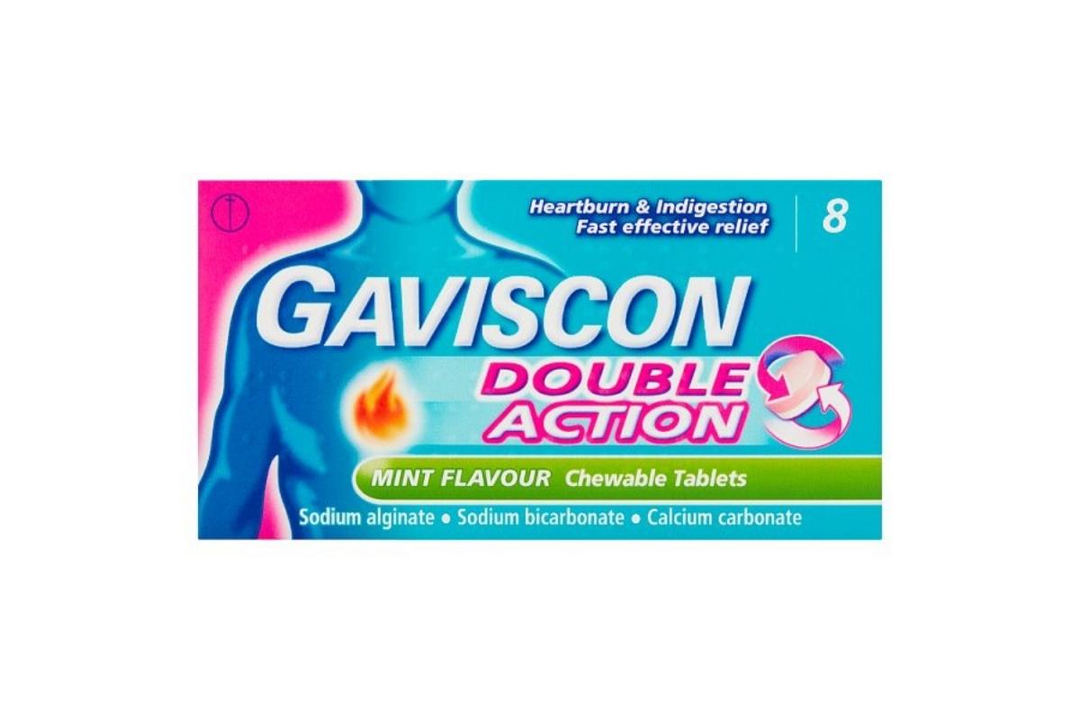 Gaviscon Double Action Mint Flavour Chewable Tablets 8
