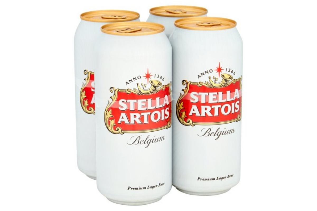 Stella Artois Beer 4.8% 440ml Pack of 4
