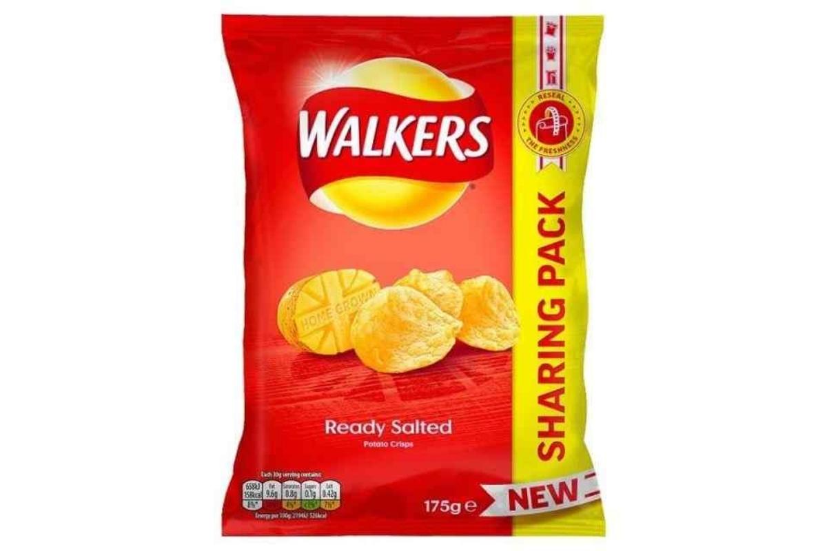 Walkers Ready Salted Sharing Crisps 150g